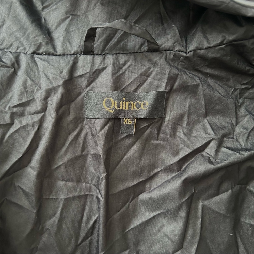 Quince Black Lightweight Down Packable Puffer Hoo… - image 3
